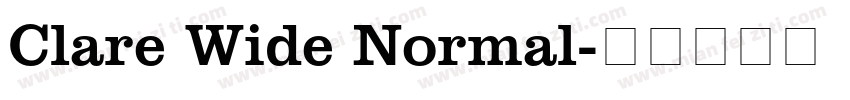 Clare Wide Normal字体转换